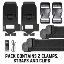 Load image into Gallery viewer, TRED Tensioner Clamp Pair Black
