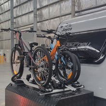 Load image into Gallery viewer, A 3 Bike Rack set-up on Caravan toolbox
