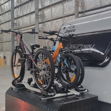 Load image into Gallery viewer, A 3 Bike Rack set-up on Caravan toolbox