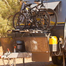 Load image into Gallery viewer, Ultimate Black Caravan Bike Rack &amp; Toolbox Bundle
