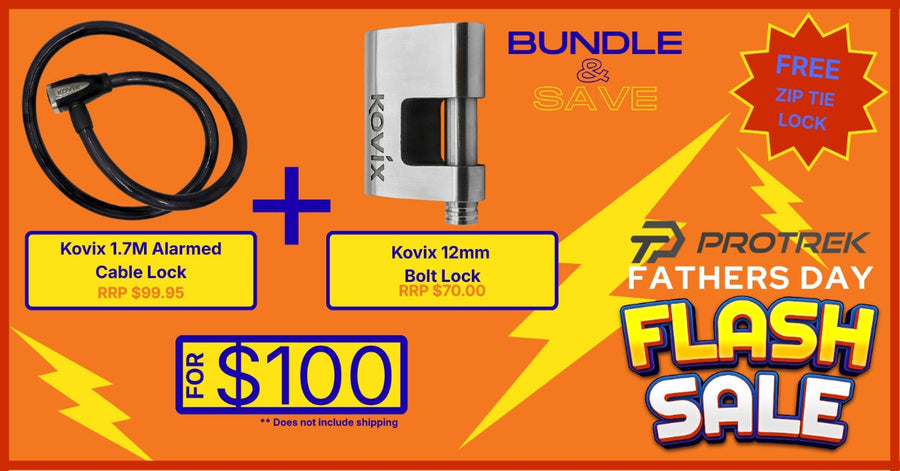 Kovix Cable Lock + Bolt Lock Bundle