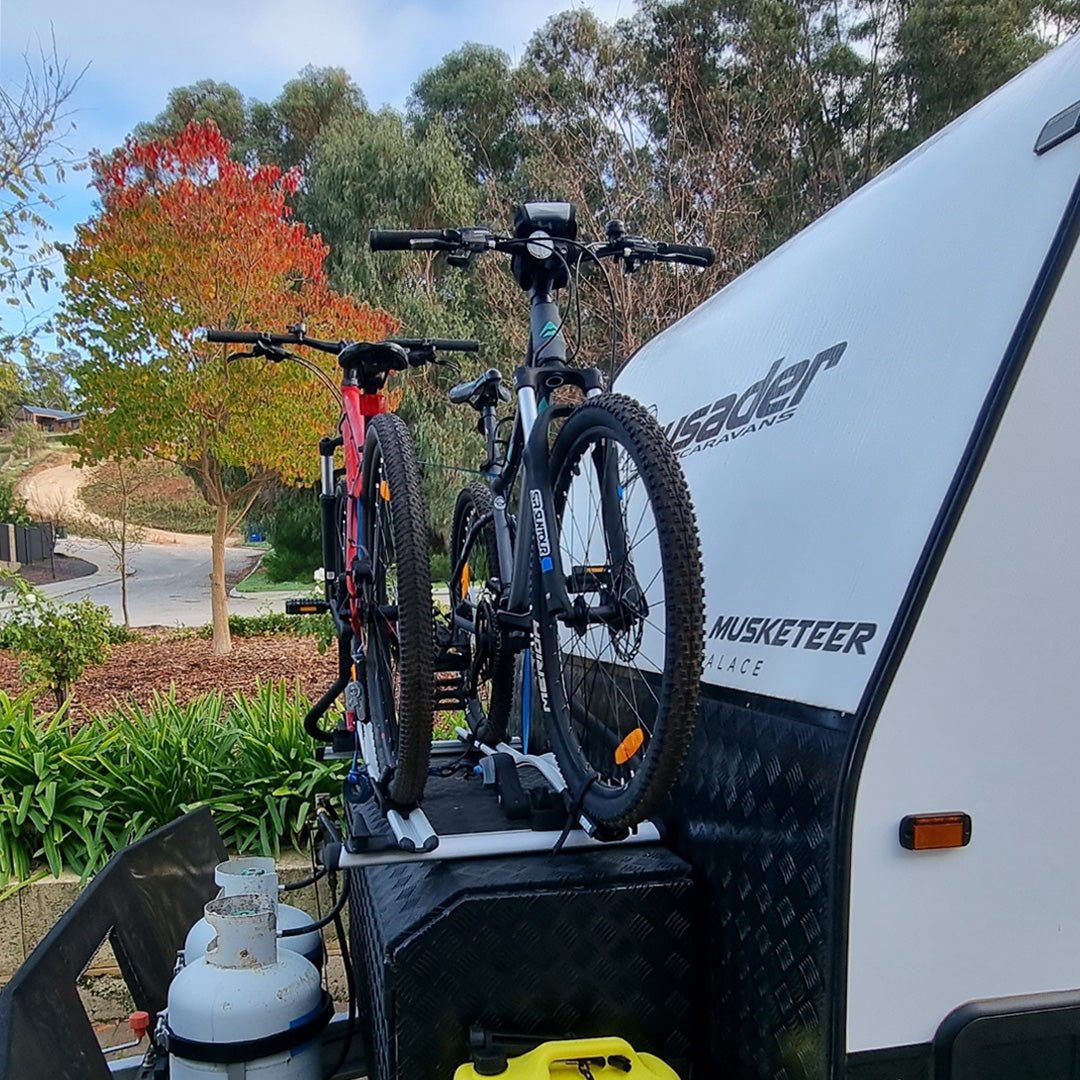 Caravan bicycle rack fashion